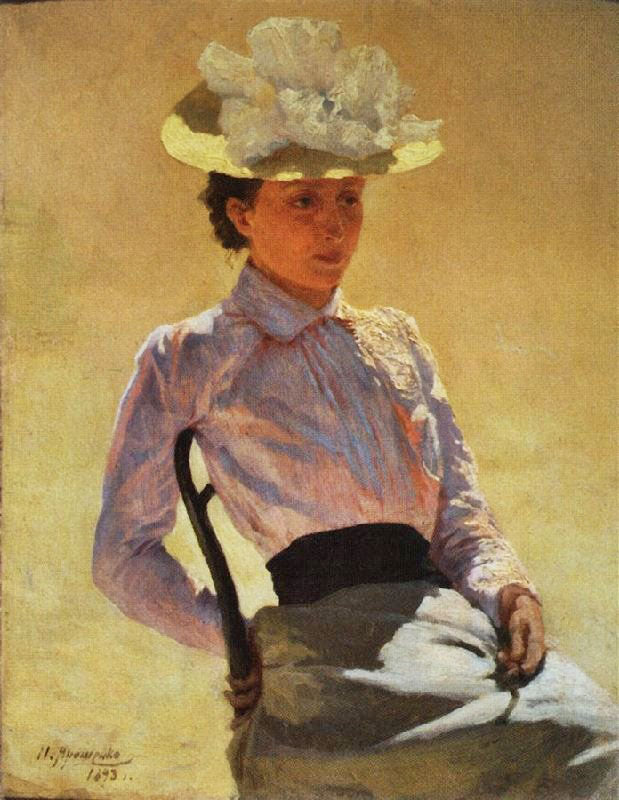 Portrait Of An Unknown Lady by Nikolai Aleksandrovich Yaroshenko