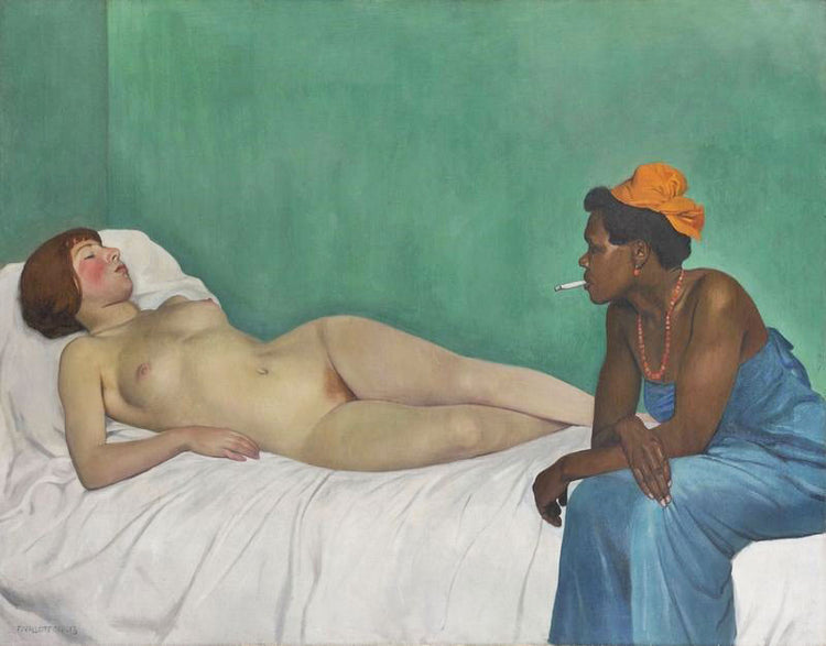 La Blanche Et La Noire by Felix Vallotton