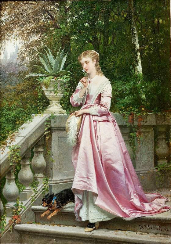 Morning Walk by Hendrik Jacobus Scholten