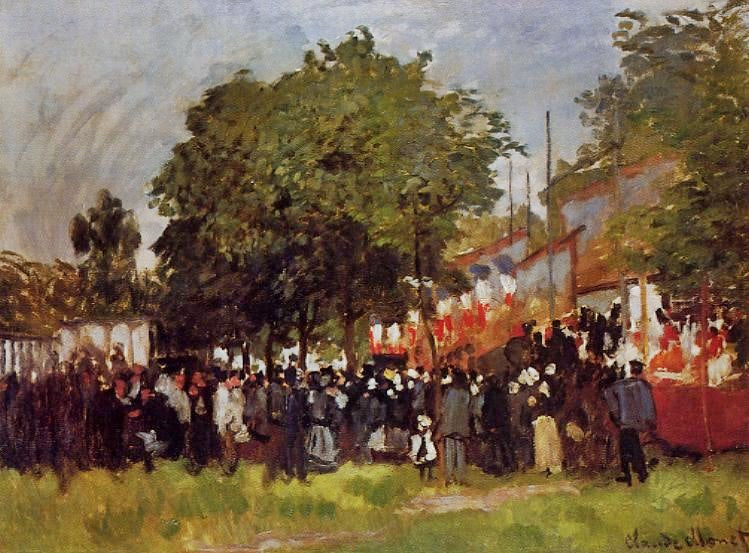 Fete At Argenteuil by Claude Oscar Monet