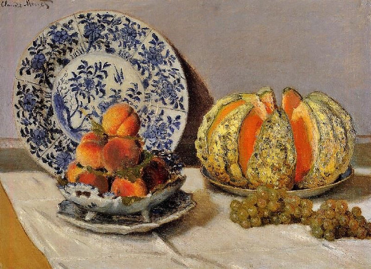 Still Life With Melon by Claude Oscar Monet