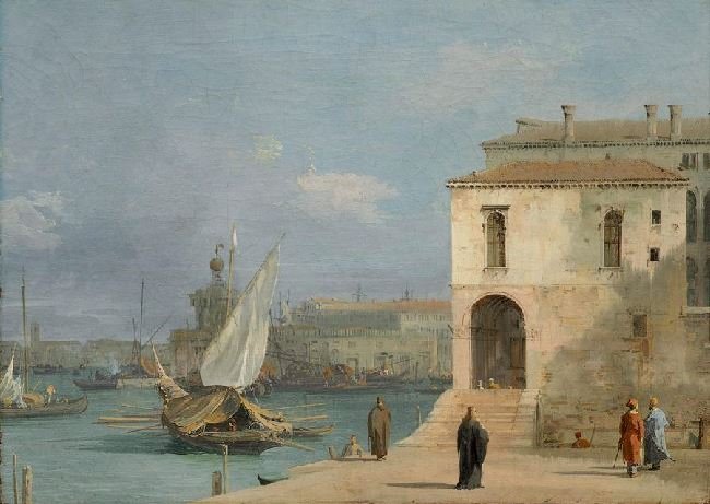 Fonteghetto Della Farina, Venice by Canaletto