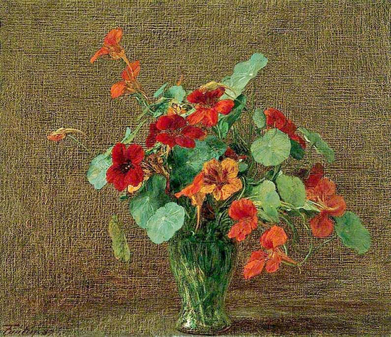 Capucines, Nasturtiums by Henri Fantin-Latour