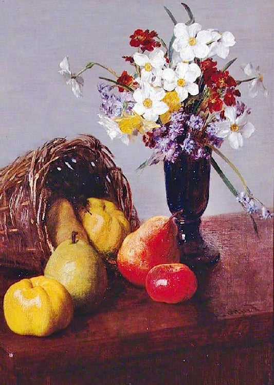 Fruit And Flowers by Henri Fantin-Latour
