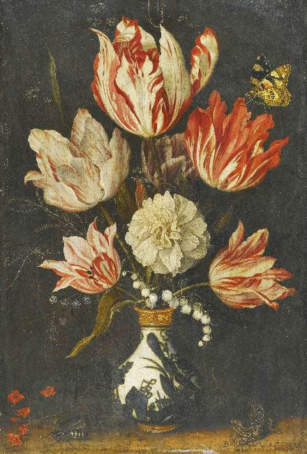 Still Life With Tulips And Insects by Balthasar van der Ast