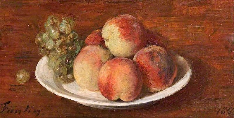 Peaches And Grapes by Henri Fantin-Latour