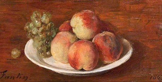 Peaches And Grapes by Henri Fantin-Latour