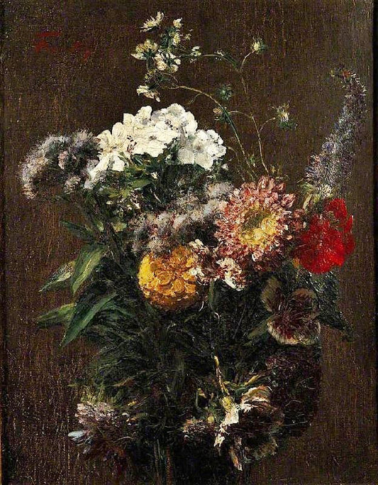 Still Life: Mixed Flowers by Henri Fantin-Latour