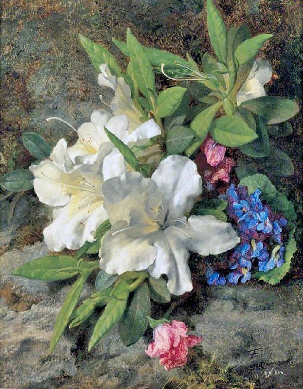 White Azaleas by Henri Fantin-Latour