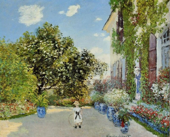 The Artist’S House At Argenteuil by Claude Oscar Monet