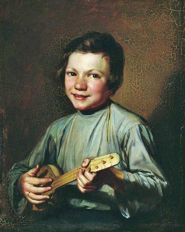 Boy With A Balalaika by Pyotr Zabolotsk