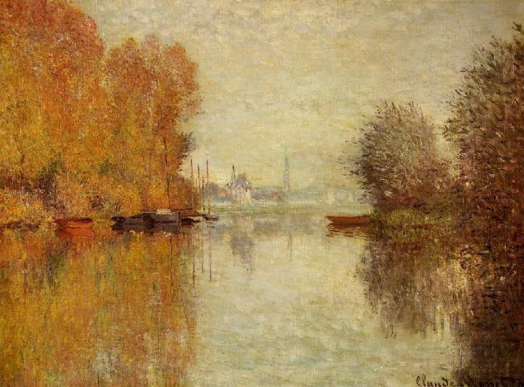 Autumn On The Seine At Argenteuil by Claude Oscar Monet