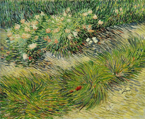 Grasses And Butterflies by Vincent van Gogh
