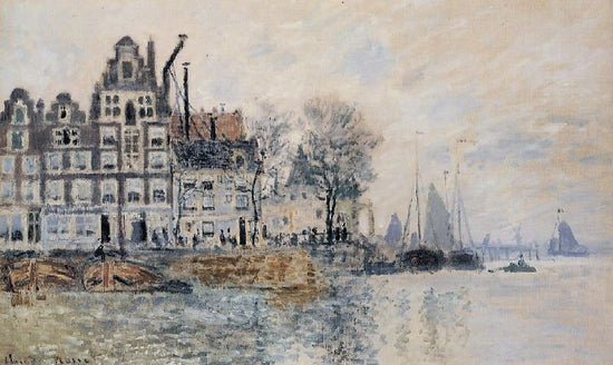 View Of Amsterdam by Claude Oscar Monet