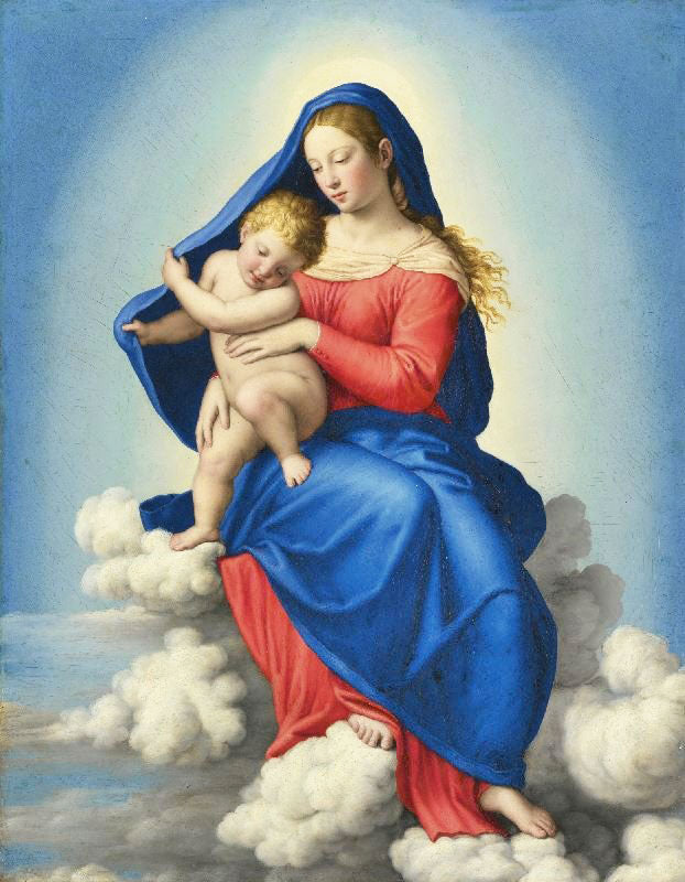 The Virgin And Child In Glory by Giovanni Salvi da Sassoferrato