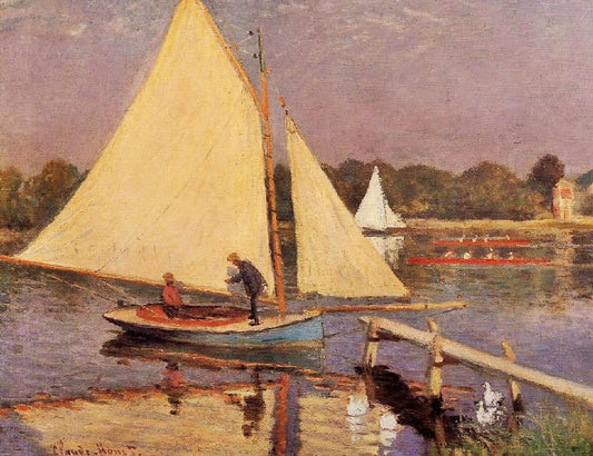 Boaters At Argenteuil by Claude Oscar Monet
