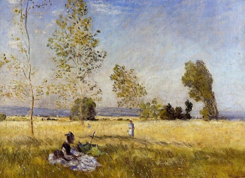 Meadow At Bezons by Claude Oscar Monet