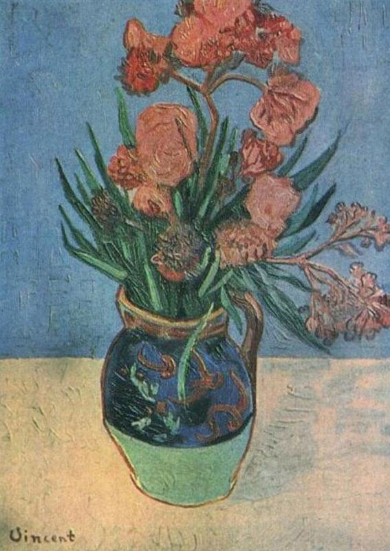VASE WITH OLEANDER