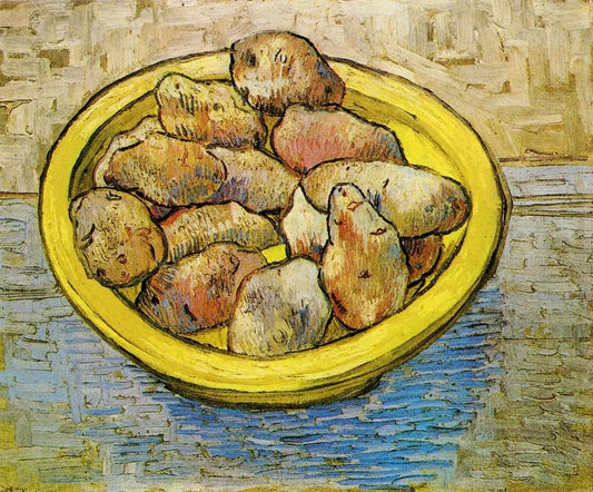 Potatoes In A Yellow Dish by Vincent van Gogh