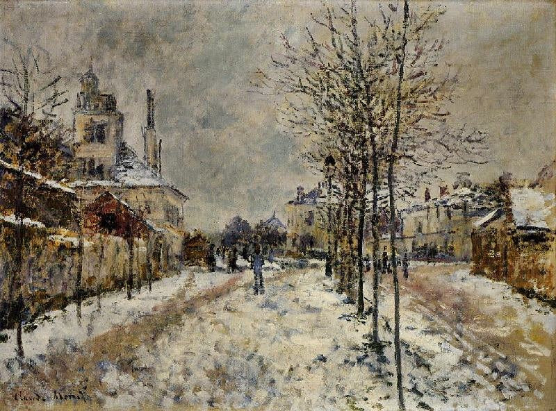 THE BOULEVARD DE PONTOISE AT ARGENTEUIL, SNOW EFFECT