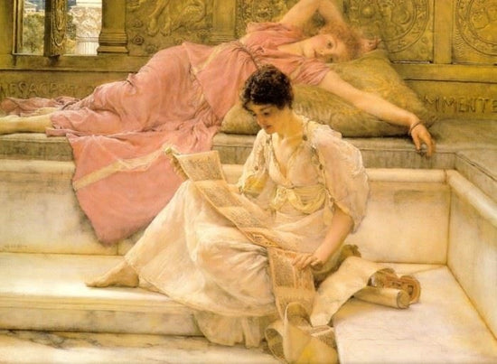 The Favourite Poet by Sir Lawrence Alma-Tadema