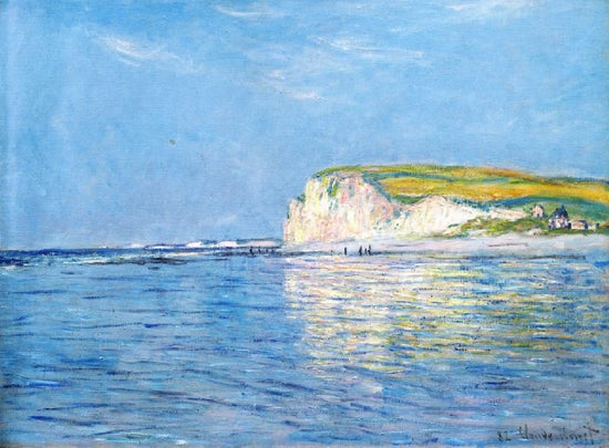 Low Tide At Pourville, Near Dieppe by Claude Oscar Monet