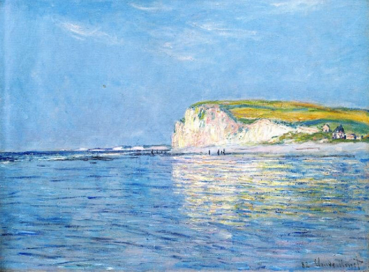 Low Tide At Pourville, Near Dieppe by Claude Oscar Monet