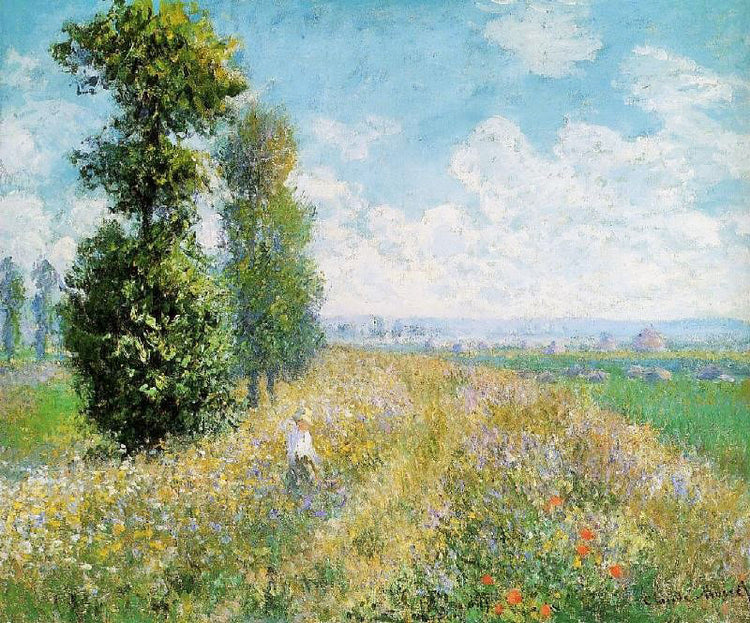 Meadow With Poplars (Poplars Near Argenteuil) by Claude Oscar Monet