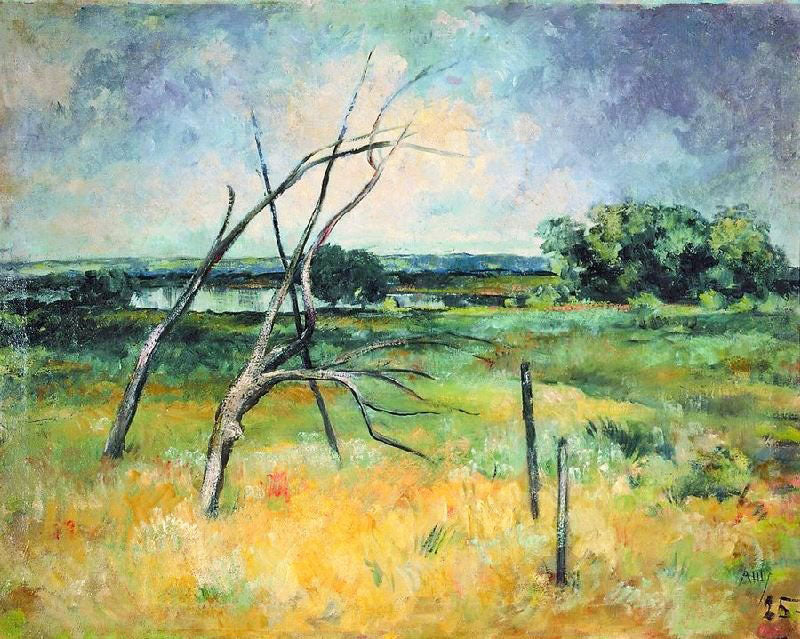 Landscape With A Dry Tree by Alexander Shevchenko