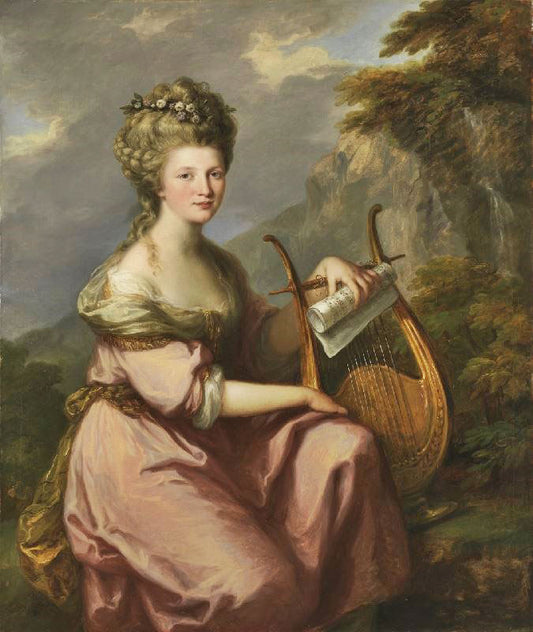 Sarah Harrop (Mrs. Bates) As A Muse by Angelica Kauffmann