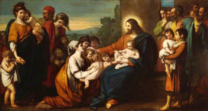 Christ Blessing Little Children by Benjamin West