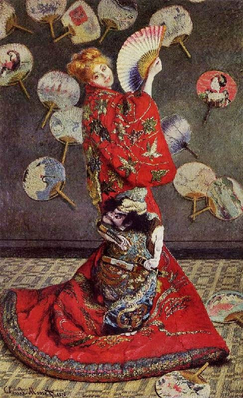 Camille Monet In Japanese Costume by Claude Oscar Monet