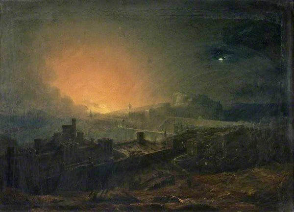 The Fire, Edinburgh by John Martin