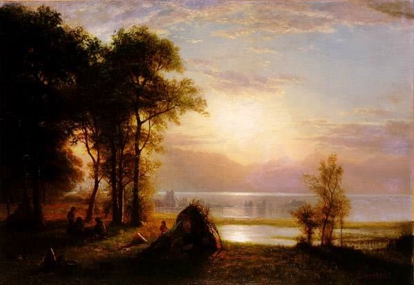 Indian Encampment by Albert Bierstadt