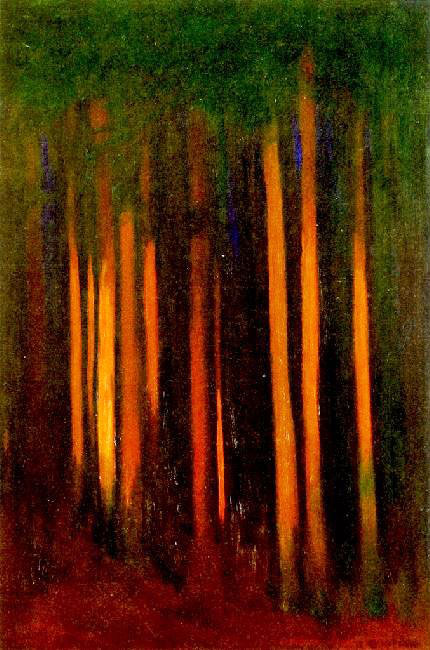 Forest Painting by Hans Emmenegger
