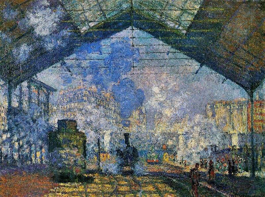 The Saint-Lazare Station by Claude Oscar Monet