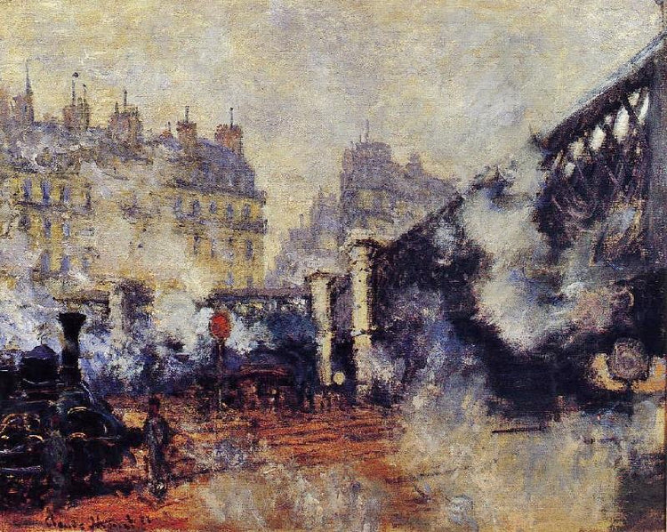 The Pont De L’Europe, Saint-Lazare Station by Claude Oscar Monet