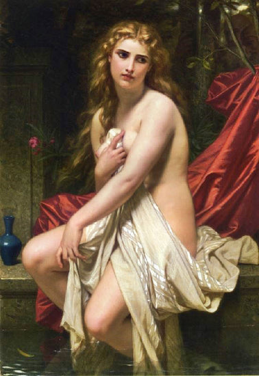 Susannah At Her Bath by Hugues Merle