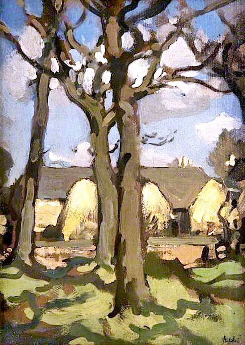 Farm Steading by Samuel John Peploe