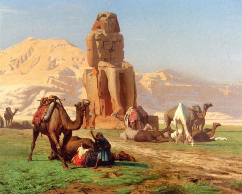The Colossus Of Memnon by Jean-Léon Gérôme