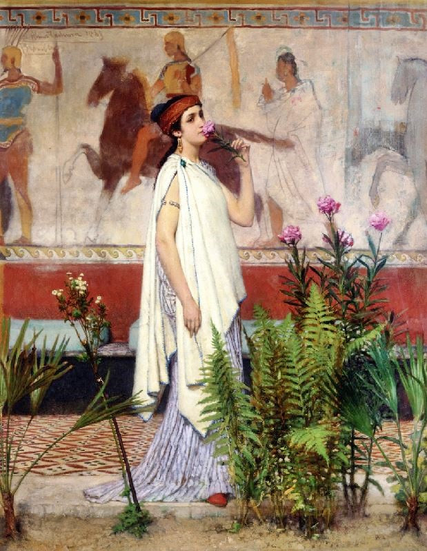 A Greek Woman by Sir Lawrence Alma-Tadema