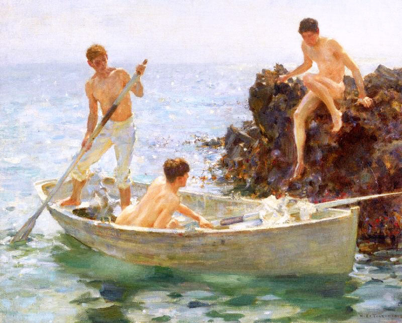 The Bathing Cove by Henry Scott Tuke