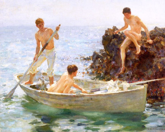 The Bathing Cove by Henry Scott Tuke