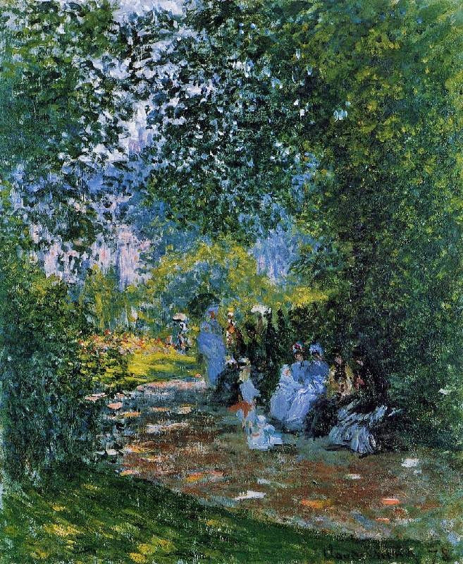 At The Parc Monceau by Claude Oscar Monet