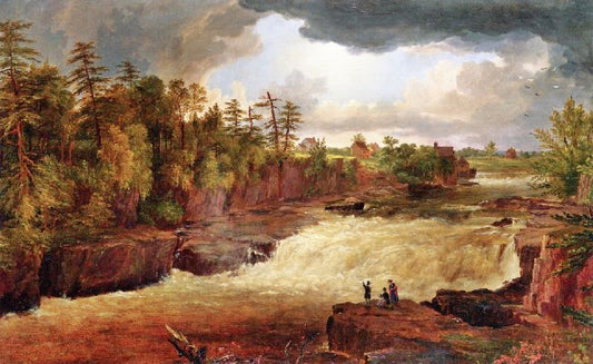 Little Falls On The Passaic, With A Storm Coming Up by Jasper Francis Cropse