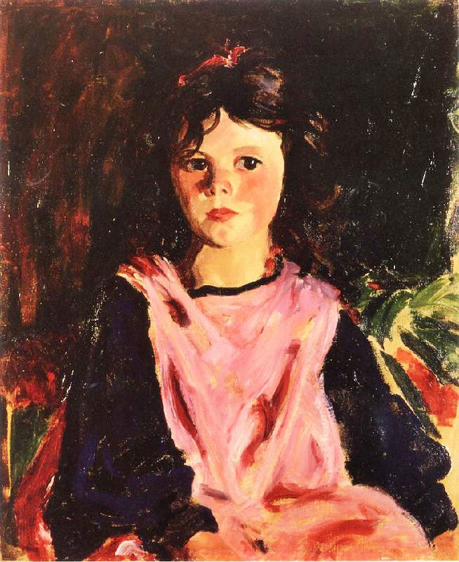 The Pink Pinafore, Mary Ann Cafferty by Robert Henri