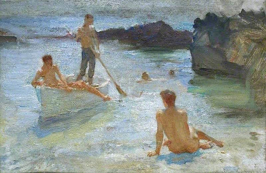 Morning Splendour, Sketch by Henry Scott Tuke
