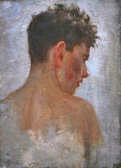 Under The Western Sun, Sketch by Henry Scott Tuke