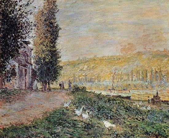 The Banks Of The Seine, Lavacourt by Claude Oscar Monet