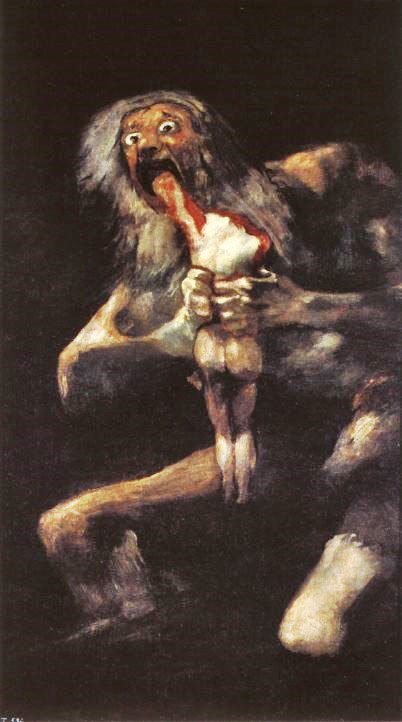 Saturn Devouring His Son by Francisco Jose de Goya y Lucientes